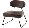 Лаунж-кресло Take, коричневая экокожа