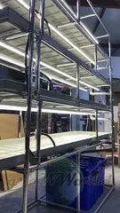 Многоярусный гидропонный стеллаж 4 яруса B2125хД2100хШ600мм до 400 растений