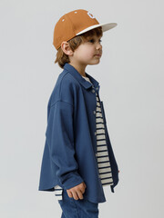 рубашка  для мальчика  КР 302794/синий космос к616