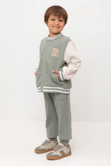 брюки  для мальчика  КР 400661-1/зеленый чай к554