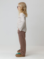 брюки  для девочки  КР 400847/капучино к631