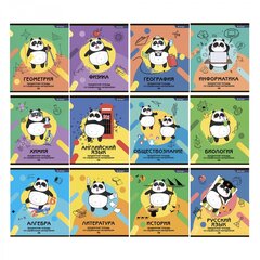 Комплект предметных тетрадей А5 48л., 12 предм., со справочным материалом, скрепка, мелованный картон(стандарт), блок офсет, Alingar "Пандомания"