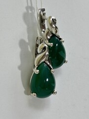 Адажио нат (серьги из серебра)