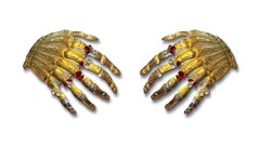 Брошь РУКИ со стразами (под заказ)