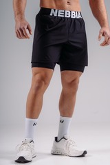 Шорты Double-Layer Training Shorts PRIMALL 878 Черные