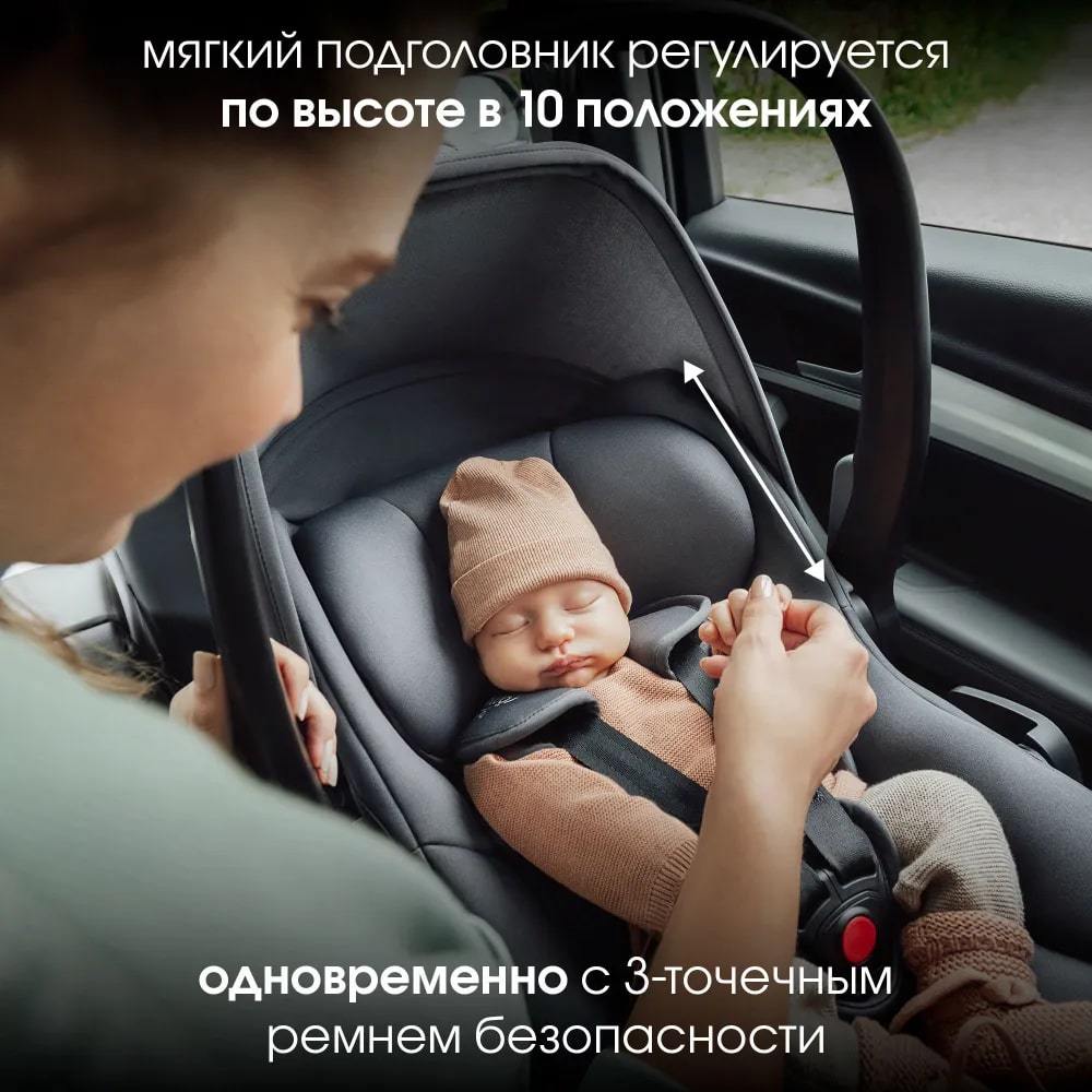 Комплект 3в1 коляска Smile 5Z Classic|Space Black + BABY-SAFE CORE Midnight Grey