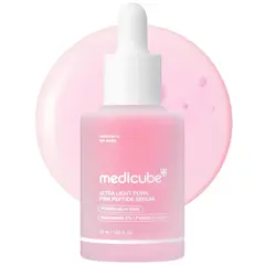 Medicube Ultra Light PDRN Pink Peptide Serum лёгкая увлажняющая сыворотка с ПДРН и пептидами