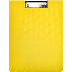 Папка-планшет Attache Selection А4 пластиковая желтая с крышкой