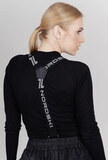 Удлиненный прогулочный зимний костюм Парка Nordski Sweet Wine + Брюки Premium Black женский с лямками