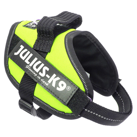 JULIUS-K9 шлейка для собак IDC-Powerharness Mini, зеленый неон (40-53 см)