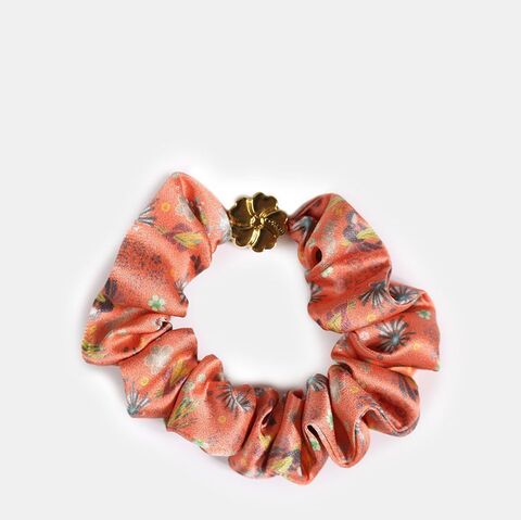 Резинка для волос Mollen Оммаж розово-коралловая