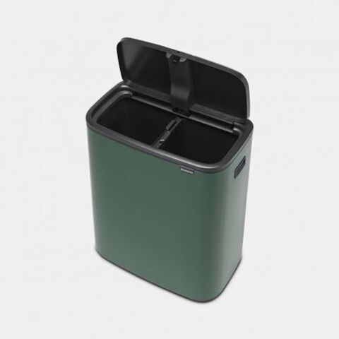 Мусорный бак 2x30л Brabantia Bo Touch Bin зеленый