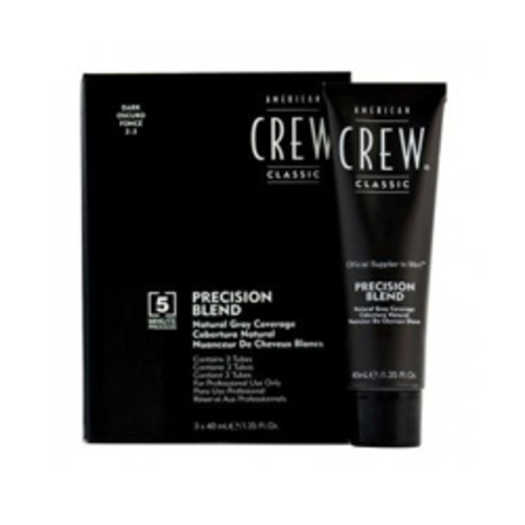 Краска для седых волос темный оттенок American Crew Precision Blend 2/3 3*40 мл