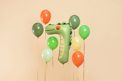 Цифра гелиевая 7 Крокодил Party Deco