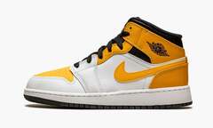 Air Jordan 1 Mid GS "White / University Gold"