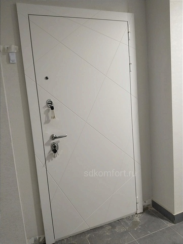Эстет белый с зеркалом