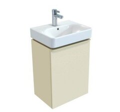 Шкафчик для раковины Geberit Smyle Square, с одной дверцей: B=49.2см, H=61.7см, T=40.6см, Песчаный глянец / Высокоглянцевое покрытие фото