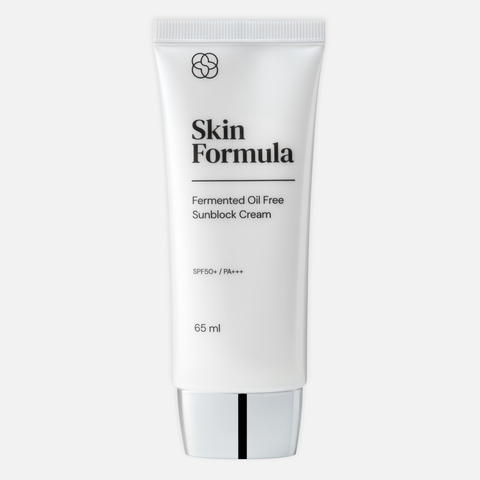 SKIN FORMULA  Fermented Oil Free Sunblock Cream SPF50+ PA+++ Cолнцезащитный крем c увлажняющим и успокаивающим действием, 65 гр