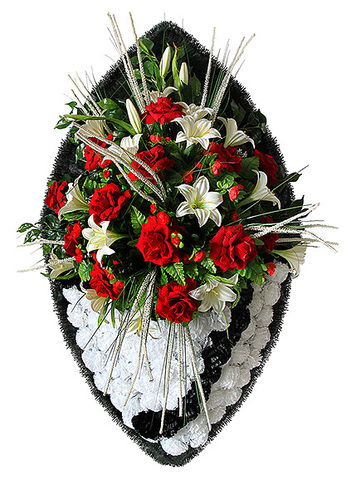 Траурные венки из живых цветов - доставка в Москве бесплатно