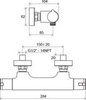 Термостат для душа с внешним подключением Ravak TE 032.00/150 X070034