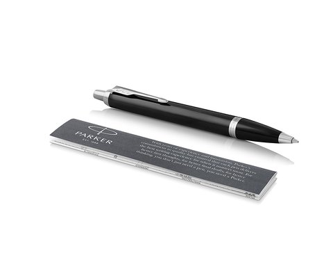 Набор с гравировкой: Блокнот и Шариковая ручка Parker IM Metal Black CT123