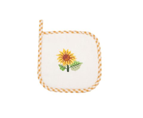 Комплект из двух прихваток 20х20 Old Florence Girasoli с желтым кантом