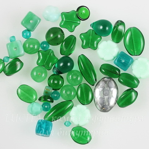 Бусины Preciosa микс 24 "Emerald"