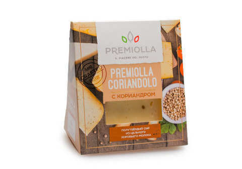 Сыр с кориандром «Premiolla coriandoro» 50%, 180г