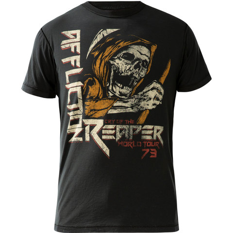 Affliction | Футболка двусторонняя мужская FACE MELTING LOUD A22257 перед