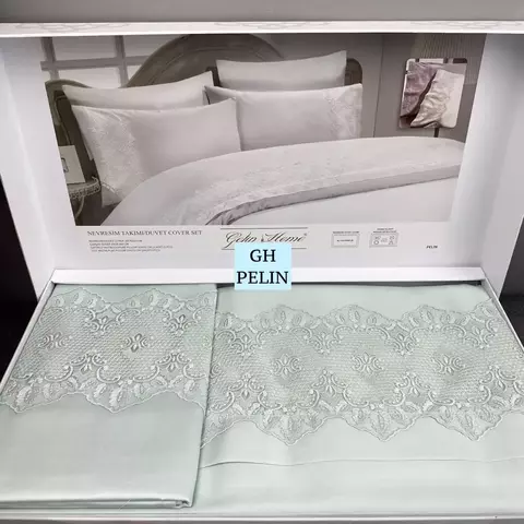 Постельное белье Gelin Home PELIN mint евро