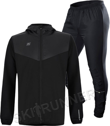 Костюм ветрозащитный Noname Hybrid Run Running 23 UX Black