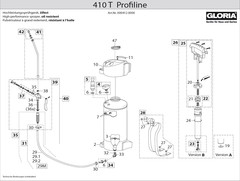 Распылитель Gloria 410T Profiline (10 л) 