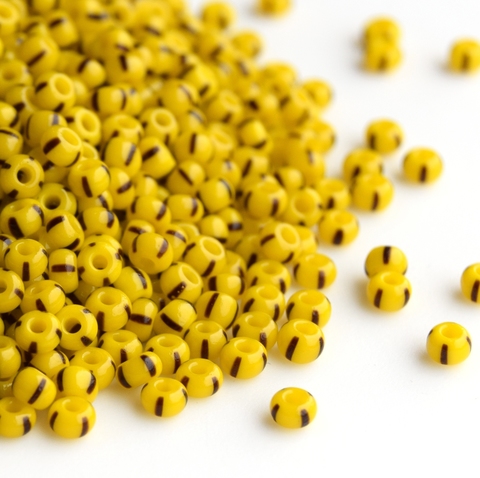 Бисер чешский полосатый Preciosa 83500, размер 8/0