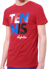 Теннисная футболка Australian Logo T-Shirt - bright red