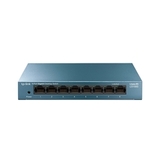 TP-Link LS108G 8-портовый гигабитный настольный коммутатор, 8 гигабитных портов RJ45, стальной настольный корпус