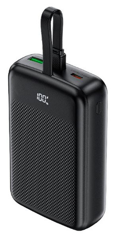 Внешний аккумулятор ACEFAST M14 PD20W Power Bank With Cable 20000Mah - Black