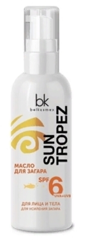 BelKosmex SUN TROPEZ Масло для загара SPF6 100мл