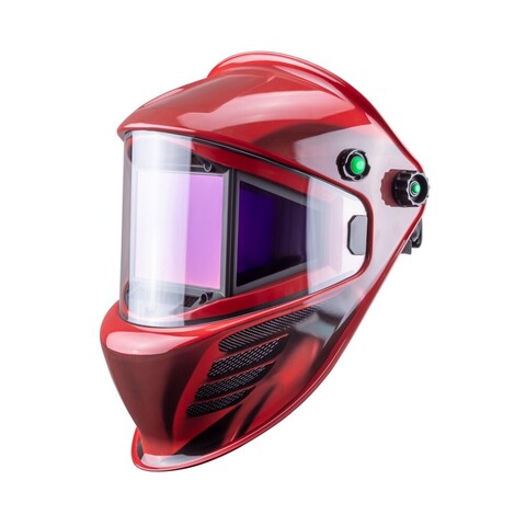 Маска сварщика КОРУНД МЕГА (ф-р MEGA LED) красная