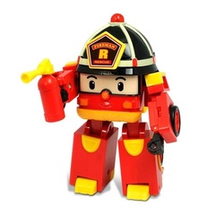 Robocar Poli Кейс с трансформером Рой 12,5 см и с гаражом (83073)