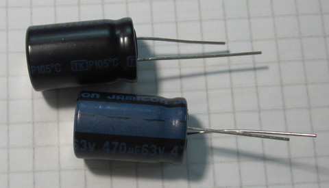 Конденсатор электролитический 470 мкф 63 Вольта 105С