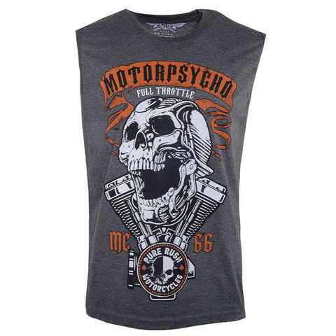 Rush Couture | Майка мужская FULL THROTTLE SLEEVELESS Grey RC291 перед