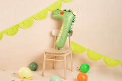 Цифра гелиевая 7 Крокодил Party Deco