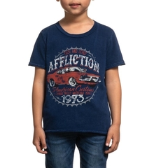 Футболка юн. Affliction AC RUMBLE S/S TEE-T BLUE INDIGO LAVA WASH