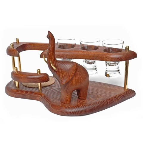 Водочный набор "Слон трубящий"