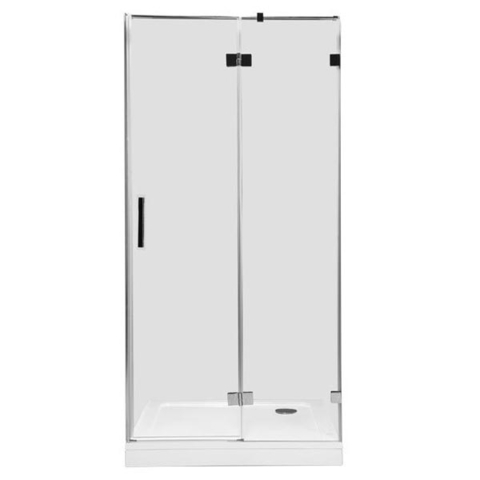 Aquanet 185945 Компл.2 - NWD6221 Beta 900x2000 Распашная дверь в нишу Левая стекло прозрачное хром (185945)