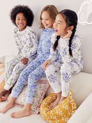 Пижама для девочки Next N39-301, 3 шт., Белый, Голубой