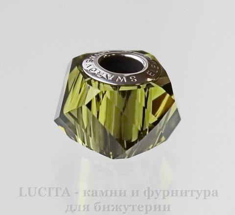 5928 Бусина Сваровски BeCharmed Helix Olivine 14х9 мм