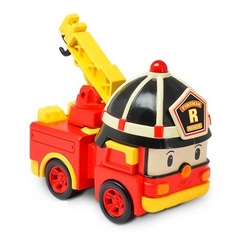 Robocar Poli Кейс с трансформером Рой 12,5 см и с гаражом (83073)