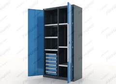 Шкаф инструментальный 6 ящ. и 6 полок, металлический, серия 