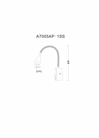 Настенный светодиодный светильник Arte Lamp SCORCIO A7005AP-1SS